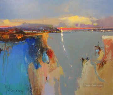 抽象的な海の風景035 Oil Paintings